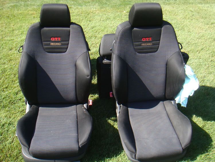 GTI RECARO SEATS + Red stick seat belts VW Vortex Volkswagen Forum